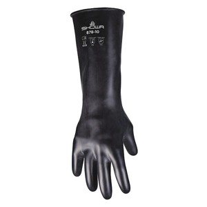 Showa  Chemical Resistant Gloves,Butyl,L,PR 878-09 - 1 of 1