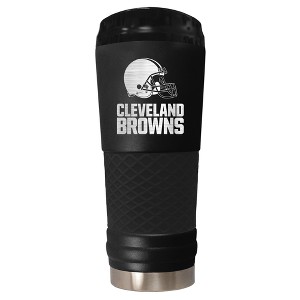 NFL Cleveland Browns The Stealth Draft 24oz Powder Coated Laser Etched Vacuum Insulated Tumbler - 1 of 3
