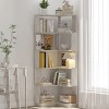 KWPZQEB Bookshelf, 6 Tier Bookshelves, Home Office Bookcase Shelf Storage Organizer, Free Standing Storage Shelving Unit for Living Room - 2 of 4