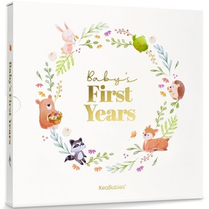 KeaBabies Muse Baby Memory Book Keepsake for Girl, Boy, First 5 Year Baby Journal Milestone Book, 100 Beautiful Pages (Muse) - 1 of 4