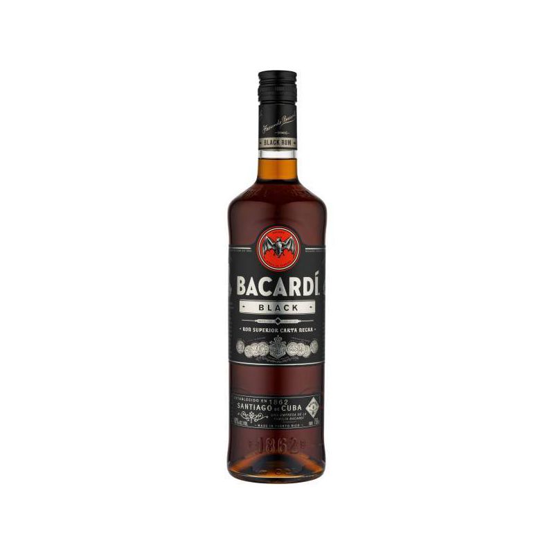 Bacardi Black Rum - 750ml Bottle, 1 of 9