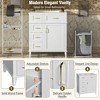 ORRD Black Kitchen Storage Cabinet, Freestanding Pantry Cupboard with Shelves & Doors, Modern Kitchen Organizer - 4 of 4