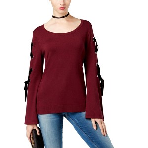 I.N.C International Concepts Womens Velvet Knit Sweater, Red, Small - 1 of 1