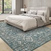 Hallway Runner Rug Machine Washable Vintage Distressed Rug Indoor Carpet - 3 of 4