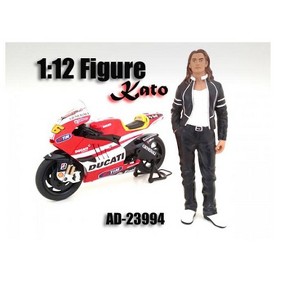 Biker Kato Figure / Figure For 1:12 Scale Motorcycles by American Diorama - 1 of 3