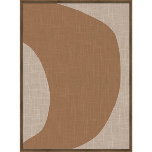 31"x41" Minimal Modern Organic Abstraction 2 by The Creative Bunch Studio Wood Framed Wall Art Print Bronze - Amanti Art - 1 of 4