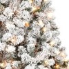 HomeRoots 6' Pre Lit Full Flocked Spruce Christmas Tree - 4 of 4