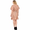HAPPY BAY Women's House Daily Routine Evening Wear Vacation Casual Dailywear Holiday Loose House Dress Caftan Mini Loungewear Tunics 2X-3X Beige, - 2 of 3