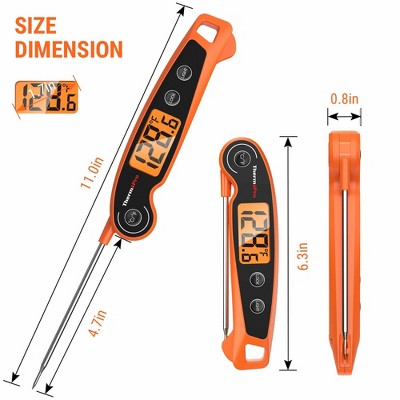 ThermoPro Orange Waterproof Digital Meat and Candy Thermometer