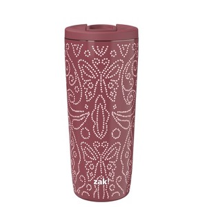 Zak Designs 20 fl oz Stainless Steel Vacuum Serenity Tumbler with Slide Lid - 1 of 4