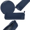Unique Bargains Solid Color Round Stationery Bags with Zipper for Teen Office - 3 of 4