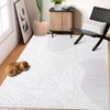 Washable Rugs, Modern Abstract Print Pattern Non Slip Floor Carpet, for Living Room Bedroom Dining Room - 2 of 4