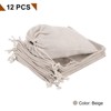 Unique Bargains Cotton Foldable Gym Travel Hiking Storage Drawstring Bag 12 Pcs - 3 of 4