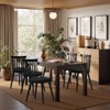 Bekrvio Windsor Dining Chair-Farmhouse Solid Wood Spindle Back Side Chair Mid-Century Modern Black Armless Kitchen Chair for Dining Room Restaurant - 2 of 4