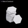 Unique Bargains Hexagon Shapes English Paper Reusable Sewing DIY Quilting Templates 100 Pcs - 4 of 4