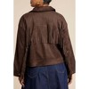 ELOQUII Faux Suede Fringe Jacket - 3 of 4