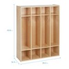 ECR4Kids Streamline 4-Section Coat Locker - 2 of 4