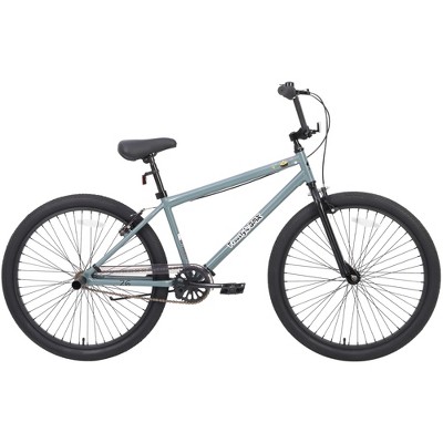 Vynxaria 26-Inch Balance Bikes - Blue Single Speed Kids Bicycle with Double Disc Brakes for Ages 12+
