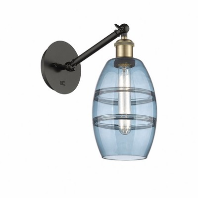 Vaz - 1 Light Arm Adjusts Up and Down Wall Sconce In Industrial Style-8.13 Inches Tall and 5.88 Inches Wide