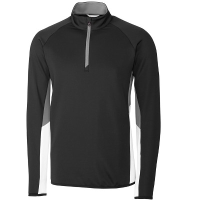 Cutter & Buck Traverse Colorblock Stretch Quarter Zip Mens Pullover