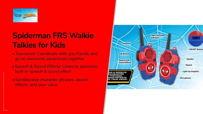 Spider-Man FRS Light-Up Walkie Talkies, 2 of 6, play video