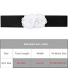 INSPIRE CHIC Women's Elastic Wide Double-Flower Stretch Corset Waist Belt 1 Pc - 4 of 4