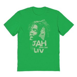 Peter Tosh Men's Jah Liv (Clear) Short Sleeve Graphic Cotton T-Shirt - 1 of 1