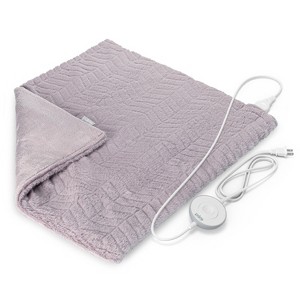 Pure Enrichment Pure Radiance Ultra-Wide Luxury Heating Pad - 20" x 24" - Amethyst Dusk - 1 of 4