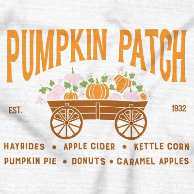 Cute Fall Autumn Pumkin Patch Wagon Baby Romper Boys or Girls Brisco Brands