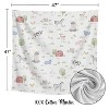 Sweet Jojo Designs Baby Boy, Girl, Unisex/Gender Neutral Baby Muslin 100% Cotton Swaddle Blankets Farm Animals Multicolor - 4 of 4