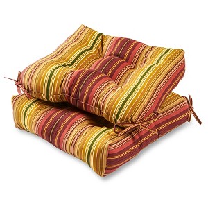 Kensington Garden 2pc 20"x20" Outdoor Chair Cushions - 1 of 4