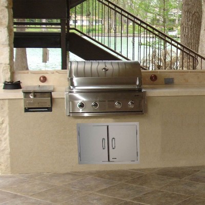 Bull 37.8" Stainless Steel Double Access Doors for Grill Island