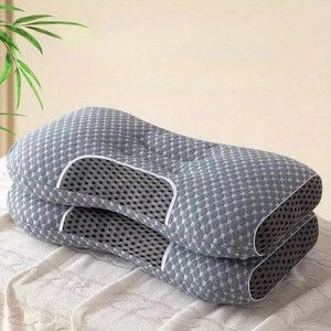 FONTOI 2 Pack Bed Pillow with Removable Cover, All-Season Comfort, Perfect for Home, Hotel, Bed, Gray, 5.5"*5.5"*17" - 1 of 4