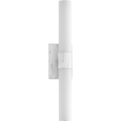 Blanco Black LED Wall Sconce with Etched White Glass Shade