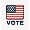 Vote American Flag  Adult Long Sleeve Hoodie - 2 of 2