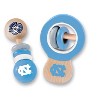 Baby Fanatic Wood Rattle 2 Pack - NCAA UNC Tar Heels Baby Toy Set - 2 of 4