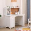 Study Desk and Chair Set w/ Bookshelf, Bulletin Board, and Cabinets - Ideal for Boys and Girls Ages 3-8 - 3 of 4