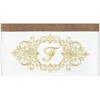 Linum Home Textiles 100% Turkish Cotton MONICA Gold Thread 2PC Embellished Bath Towel Set - 3 of 3
