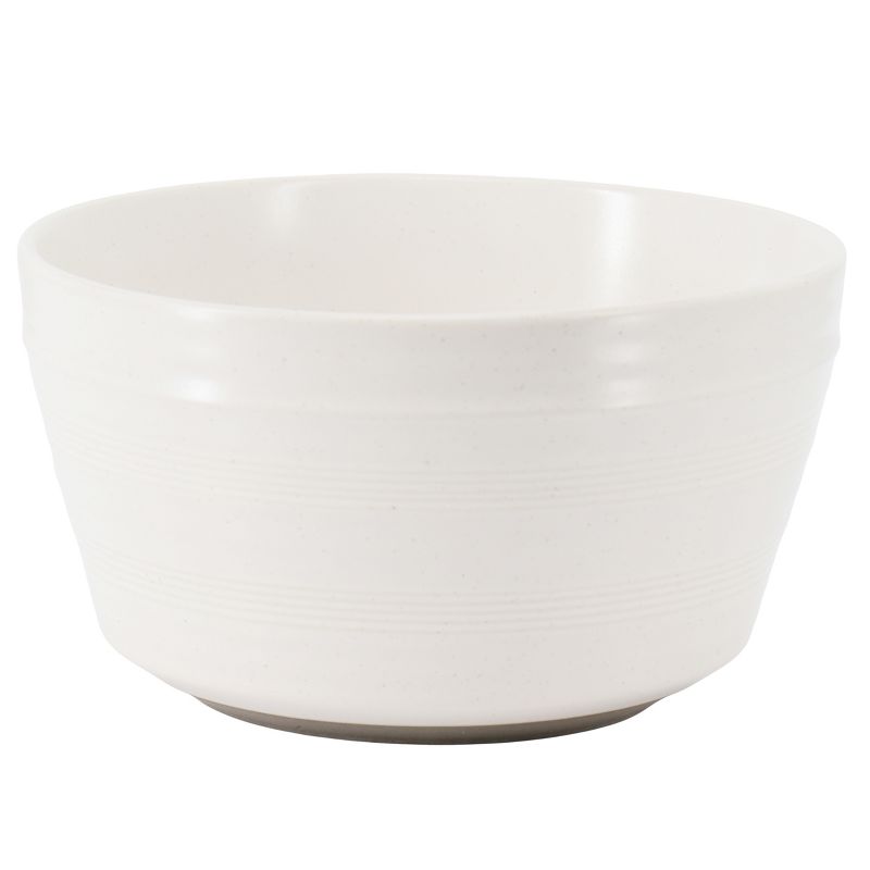 Gibson Milbrook 4 Piece 6 Inch Stoneware Bowl Set in White Speckle, 2 of 6