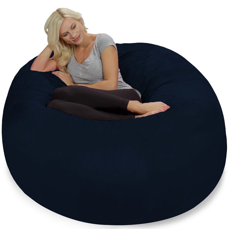 5' Large Bean Bag Chair with Memory Foam Filling and Washable Cover - Relax Sacks, 6 of 12