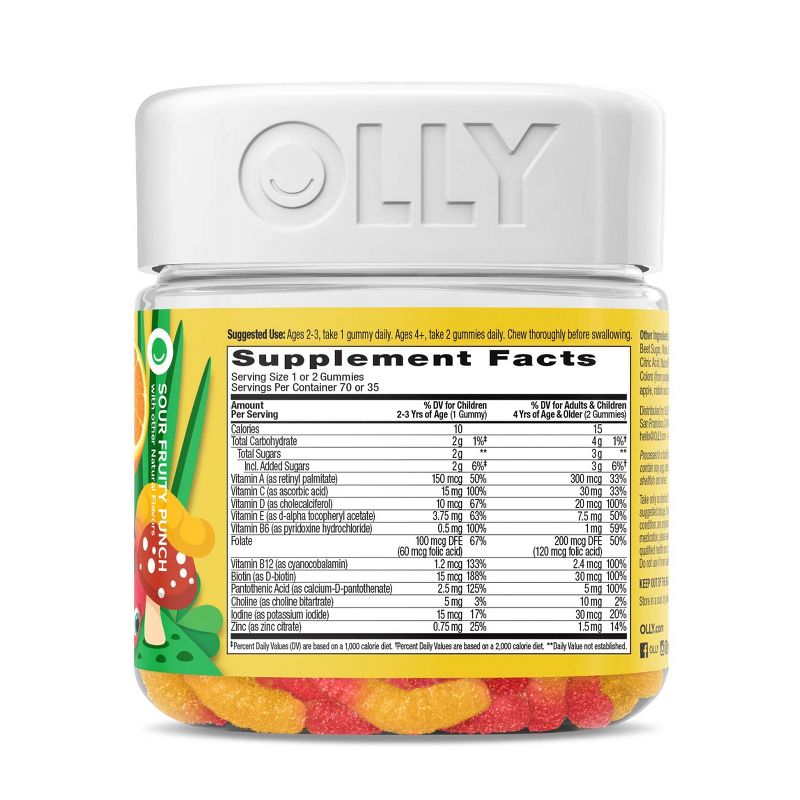 OLLY Kids Multivitamin Gummy Worms - 70ct, 4 of 11