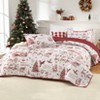 3Pcs Christmas Quilt Bedding Set - 3 of 4