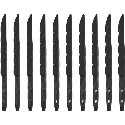Jaya 6.5" Compostable Knife Bulk - Pack Black - Pack of 50