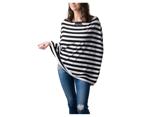 Milk Snob Multifunctional Cover- Black & White Signature Stripe