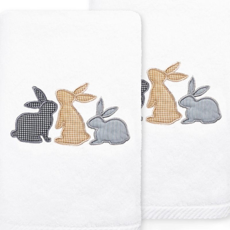 2pc Bunny Row Hand Towel Set - Linum Home Textiles, 2 of 4