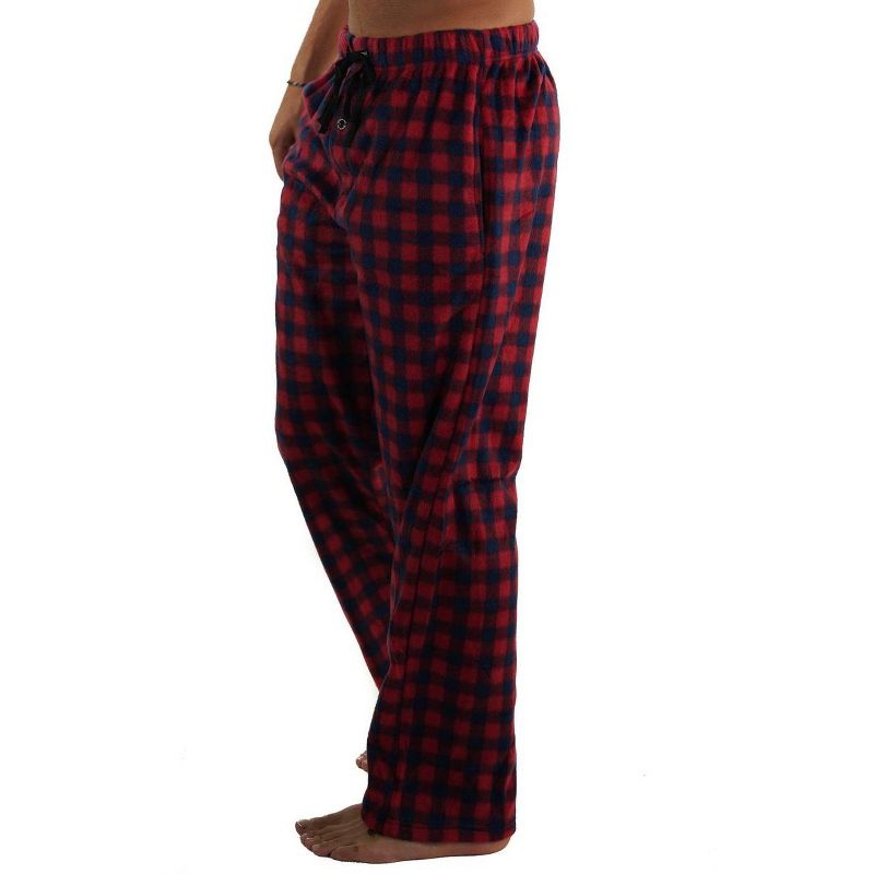 Members Only Men's Fleece Sleep Pant with Two Side Pockets - Multi Colored Loungewear, Relaxed Fit Pajama Pants for Men, 3 of 5