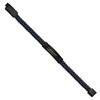 Black Bow Jewelry Black Plated Stainless Steel Navy Blue Leather I.D. Bracelet, 8-8.5 In - 2 of 4