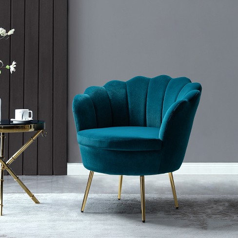 Teal barrel online chair