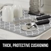 LunaLulinlk Dish Drying Mat Thick Absorbent Microfiber Mat for Under Dryer Rack 16x18 In Quatrefoil - 3 of 4