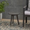 16'' Acacia Wood Round Side Table with Tripod Legs,Small Modern Nightstand for Bedroom or Living Room-Cuddlewood - 2 of 4